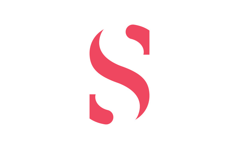 Písmeno S logo vektorové šablony. Počáteční návrh loga Creative S Letter V7
