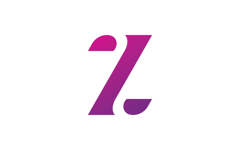 Szablon wektorowego logo litery Z. Projekt kreatywnego początkowego logo litery Z V2