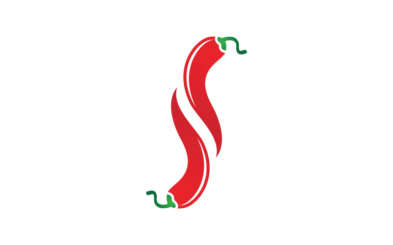 Hot Chili Pepper Symbol Logo Vorlage Vektor Illustration v.17