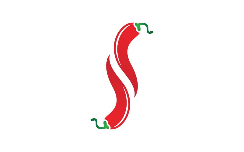 辣椒图标标志模板矢量插图 v.17