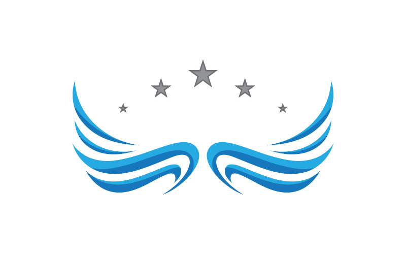 Eagle Hawk vinge ikon Mall logotyp illustration design v.27