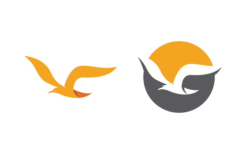 Eagle Hawk vinge ikon Mall logotyp illustration design v.36