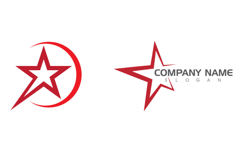 Modèle de conception d'illustration de vitesse de concept de logo d'étoile v.12