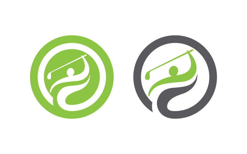 Sport Golf Icona vettoriale Logo design illustrazione Template v.3