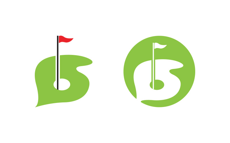 Sport Golf Icona vettoriale Logo design illustrazione Template v.9