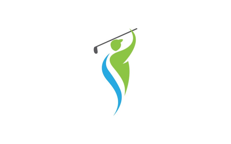 Sport Golf Vector icoon Logo ontwerp illustratie Template v.6