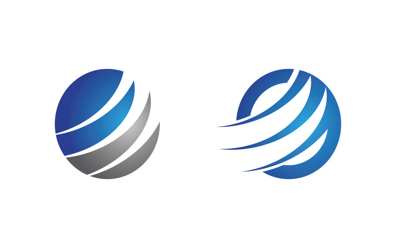 Zakelijke financiële service pictogram logo illustratie ontwerp sjabloon v.11