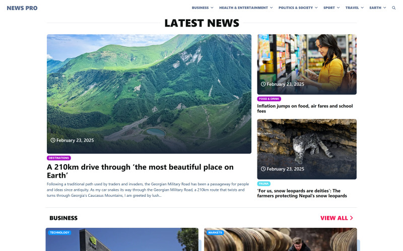 3WART News Pro — тема WordPress для новостей и журналов
