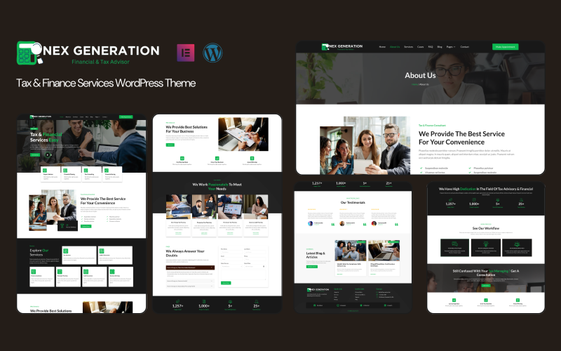 NexGen - Daňové a finanční služby Téma WordPress