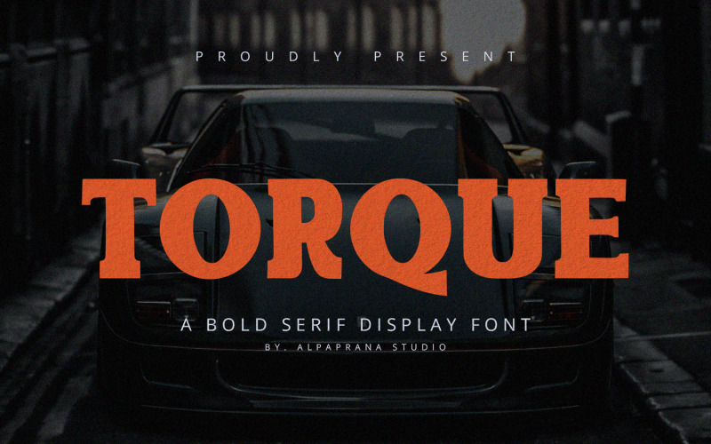 Torque - 粗体衬线显示字体