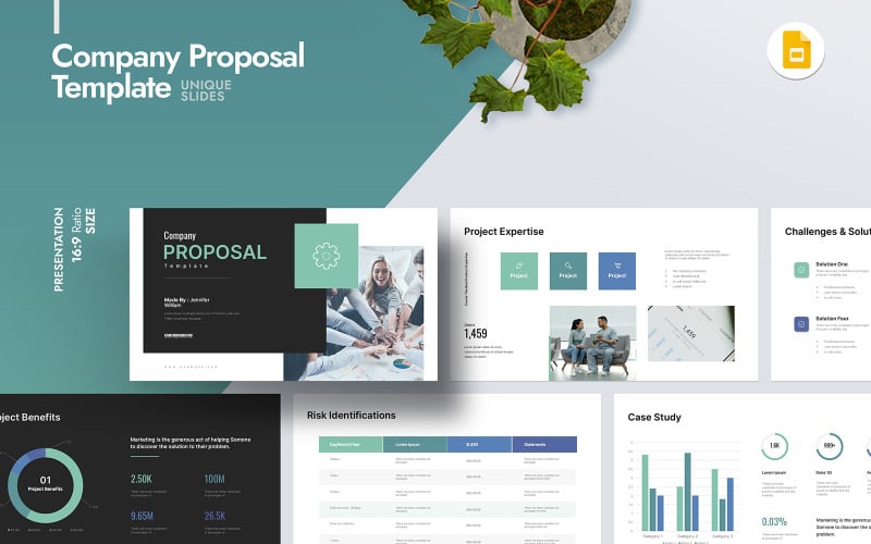 Company Best Proposal Google Slide Template