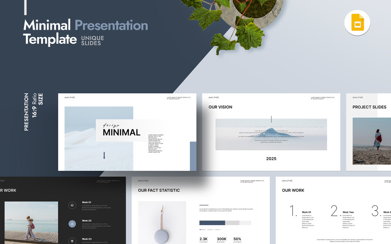 Minimální šablona prezentace Google Slide