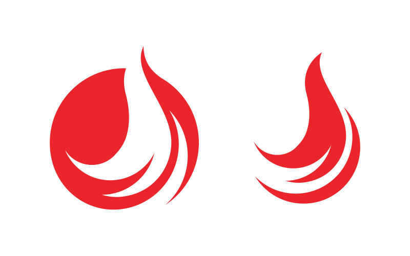 Modelo de design de ilustração vetorial do logotipo do Flames v.37