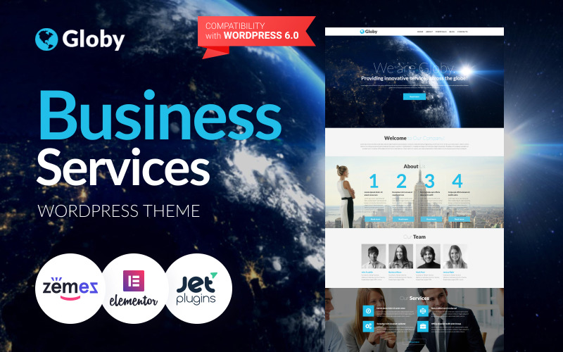 Globy - тема WordPress для бизнес-элементов