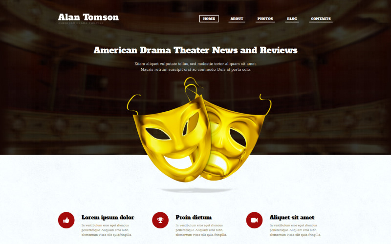 Responsives WordPress-Theme für Theater