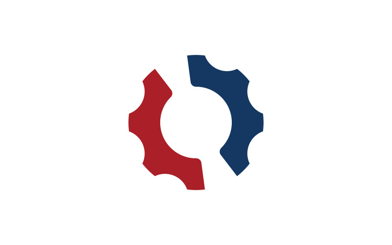 Mechanical Gear Logo Mall design Vector Element v11