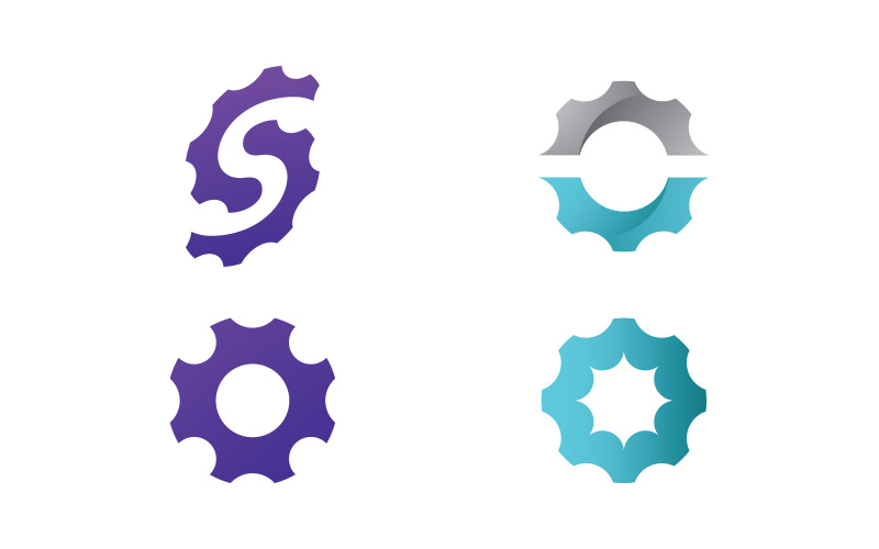 Mechanical Gear Logo Template Design Vector Element v20