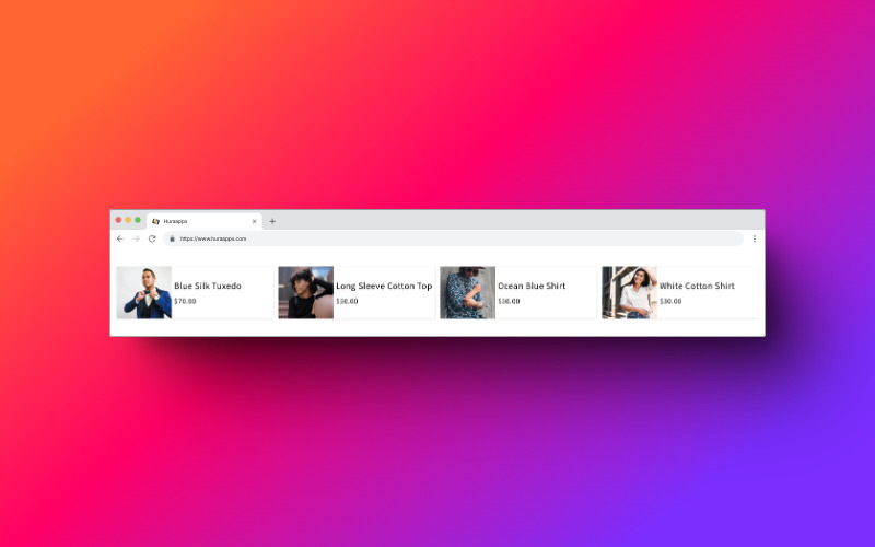 Scrollende producten - Responsieve Shopify-sectie