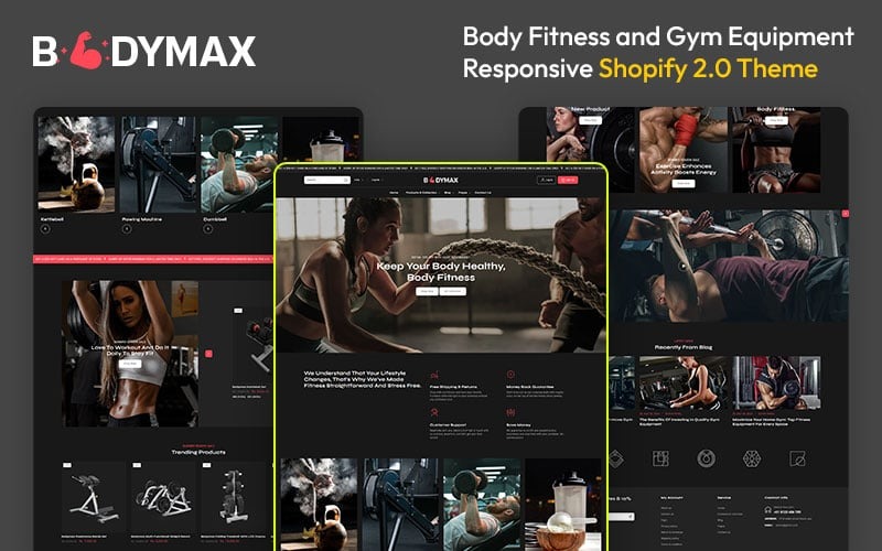 BodyMax – Premium-Shopify-Theme für Fitnessgeräte und Fitness