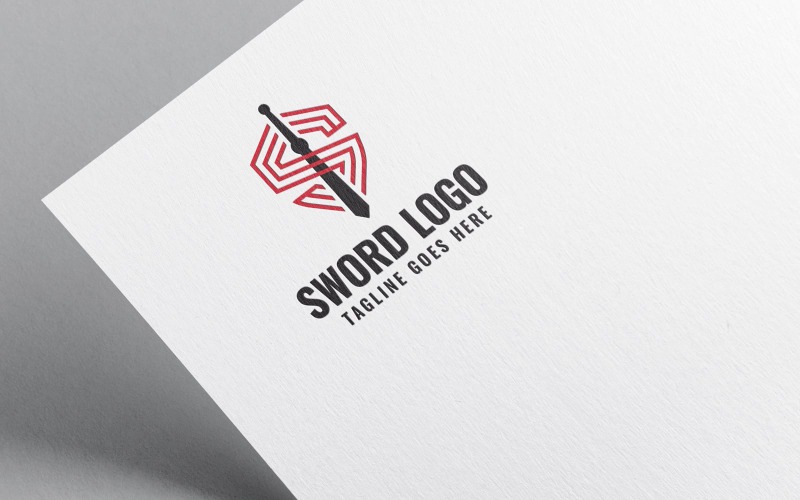 Szablon logo litery S Sword