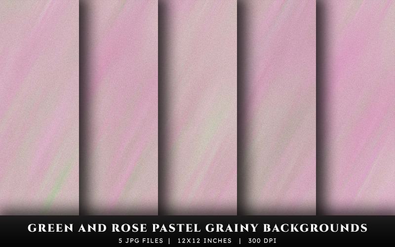 Yeşil ve Gül Pastel Taneli Doku Arkaplanları