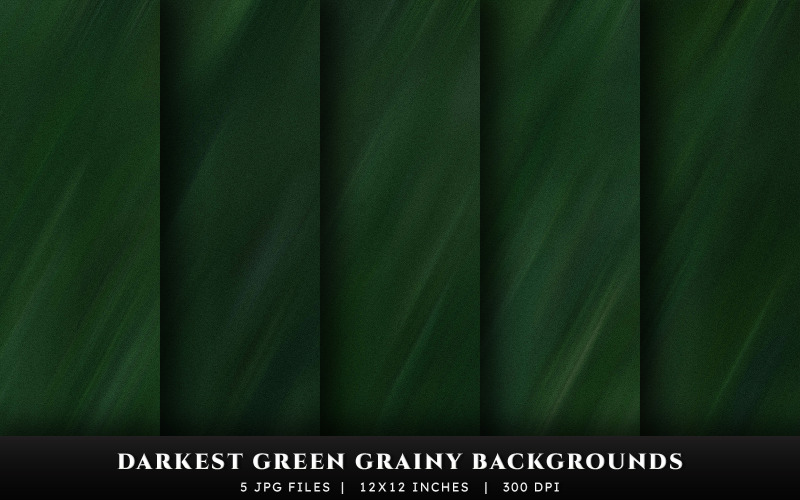 Darkest Green Grainy Texture Backgrounds