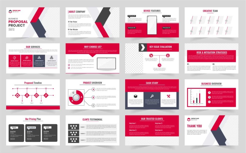 Bemutató diák Modern prospektusborító design Kreatív infografikus elemek