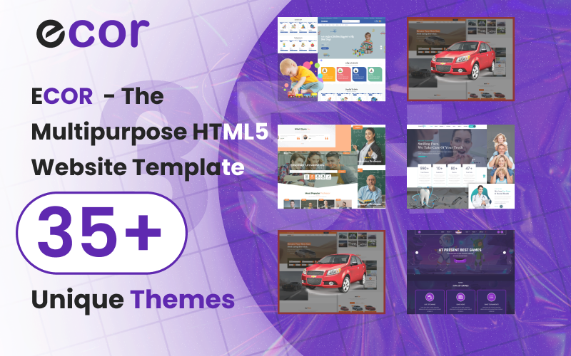 ECOR – Die Mehrzweck-HTML-Website-Vorlage