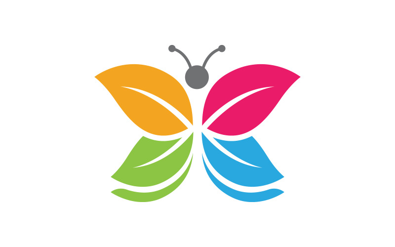 Шаблон дизайна логотипа Butterfly Beauty Vector v.40