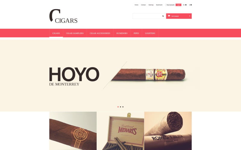 Cigars PrestaShop Theme