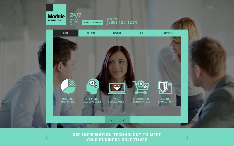 шаблон IT компании joomla