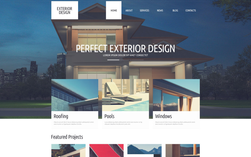 Thème WordPress de design extérieur raffiné