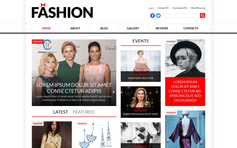 world fashion news portal wordpress тема