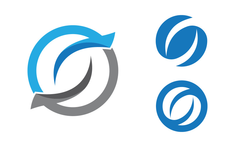 Modèle vectoriel de conception de logo de lettre S d'entreprise vv.21