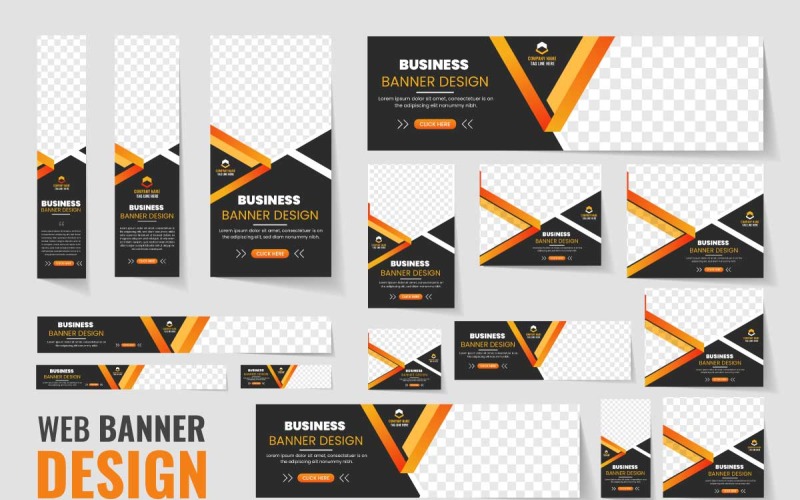 Designmall för företagswebbbanners