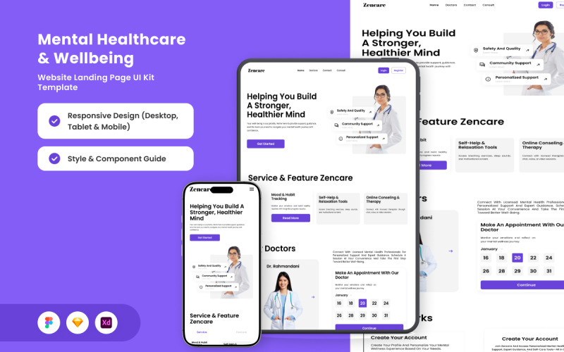 Zencare - Mental Healthcare Landing Page