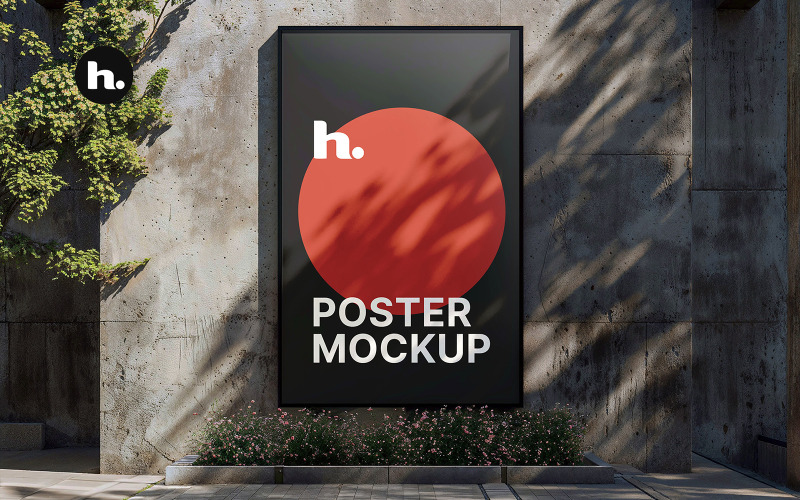 Mockup di pannello murale PSD - Modello di pannello murale realistico vol001