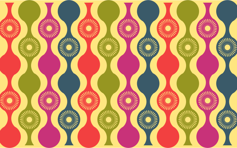 Design de fundo com padrão circular colorido
