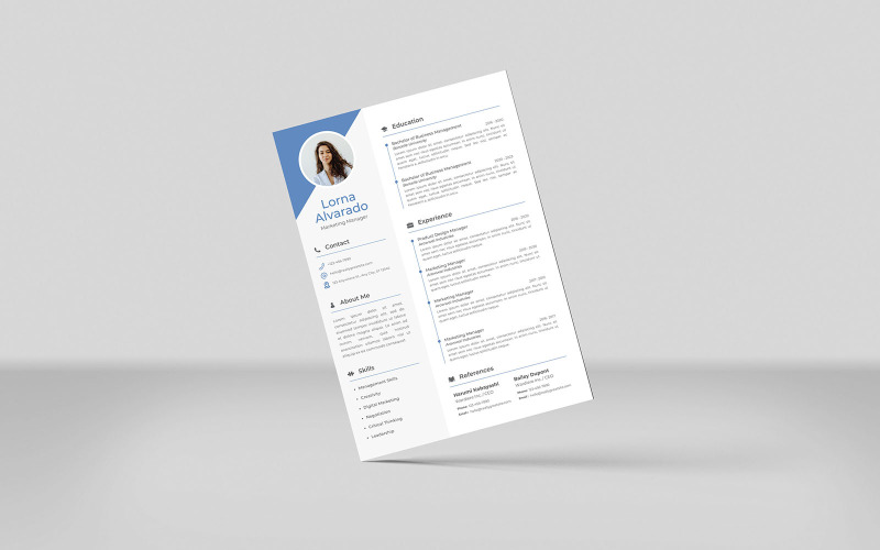 Unique Creative Resume Design CV Template
