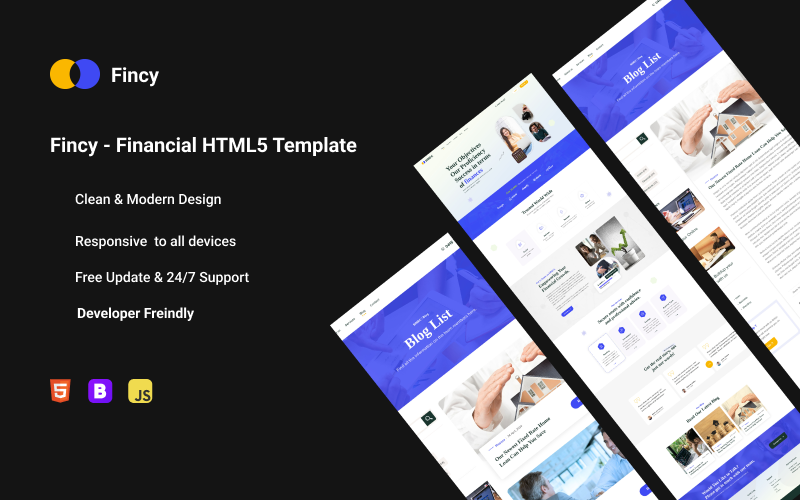 Fincy - 金融 HTML5 模板
