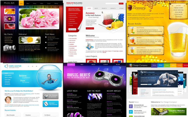 Darmowe szablony stron internetowych HTML5 - szablon strony internetowej w pakiecie