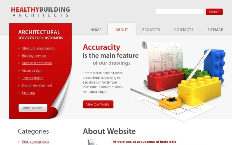 Free Architecture Website Template