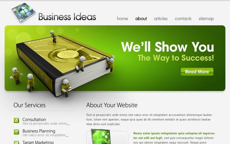 Free Template Business Ideas Website Template