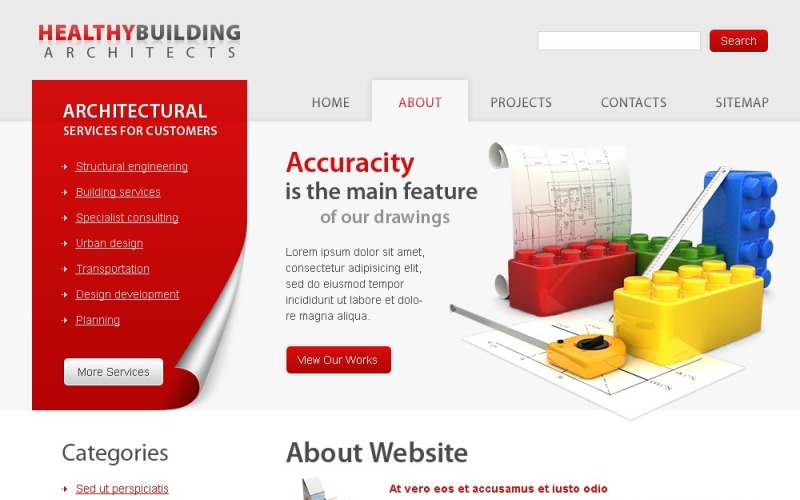 Modèle de site Web d'architecture gratuit