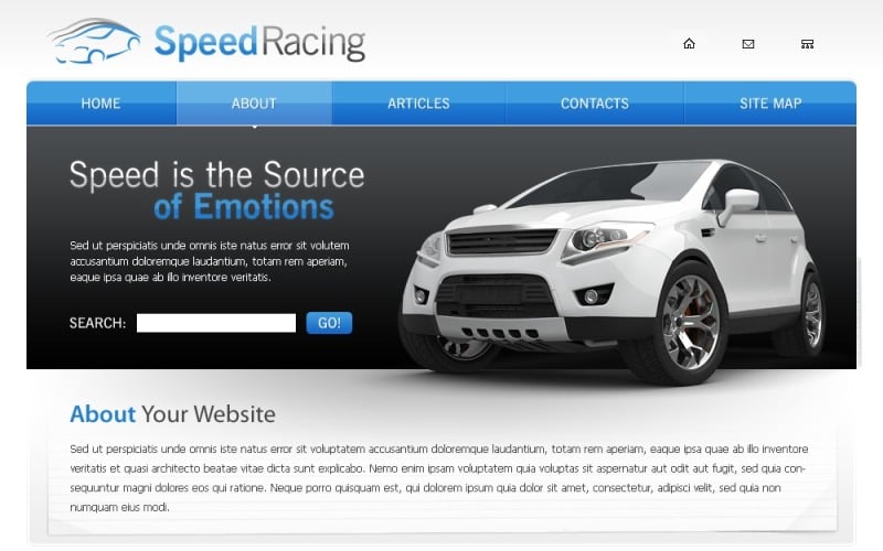 Racing Website Template
