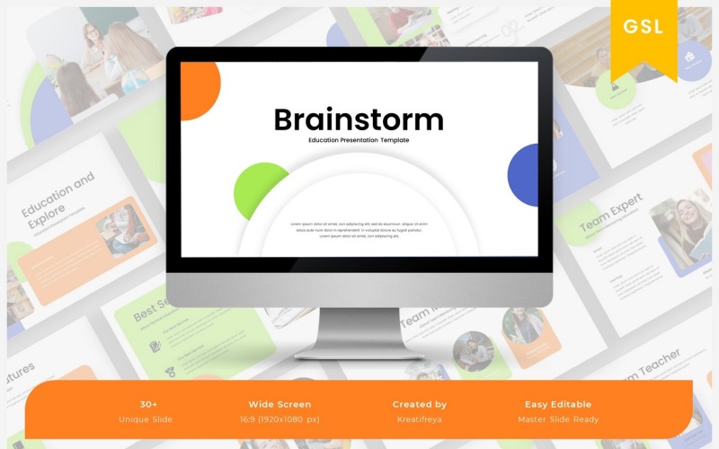 Brainstorming – Google Slide-Vorlage für Bildung
