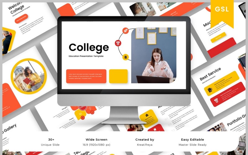 Коллаж – Шаблон слайда Google для образования