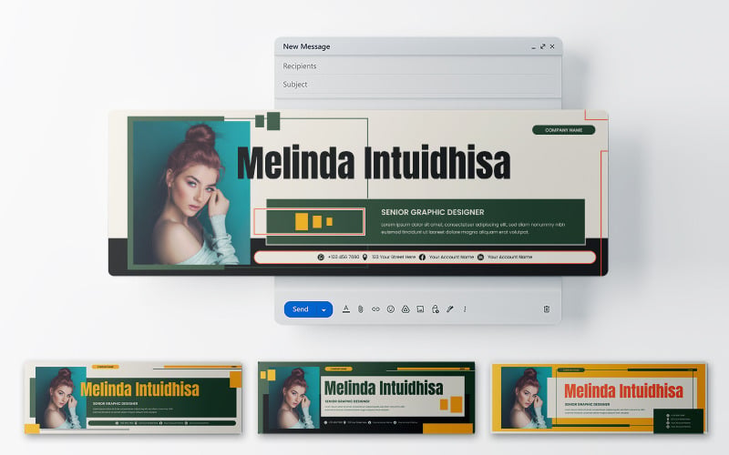 Modern Email Header Template 241 #514043 - TemplateMonster