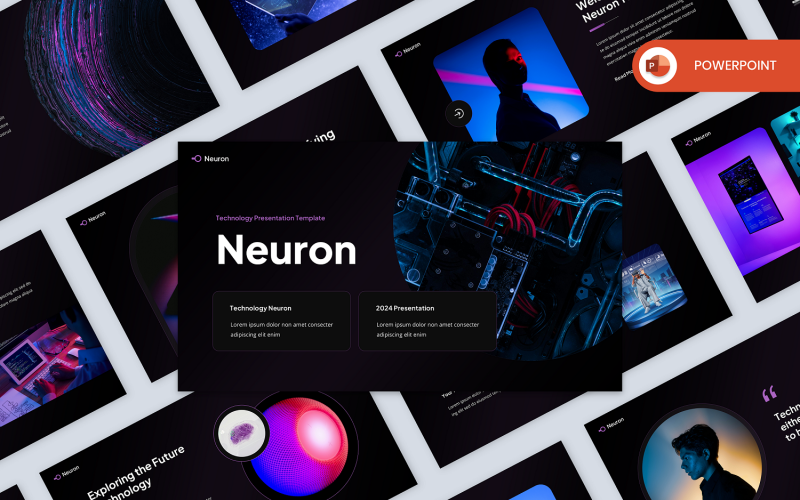 Neuron - Технологія Шаблон презентації PowerPoint*