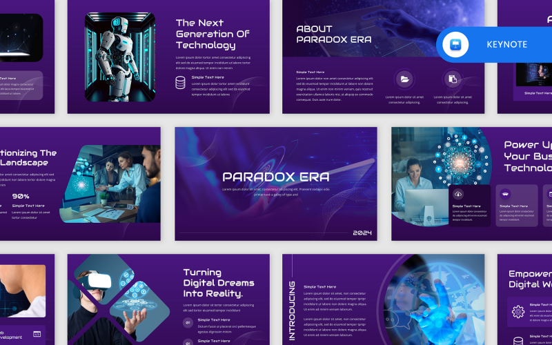 Paradox Era - Keynote-sjabloon voor technologie